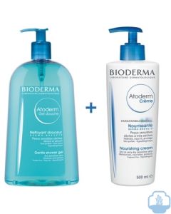 Bioderma atoderm pack gel de ducha 500 ml + locion corporal 500 ml