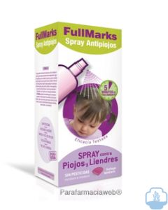 Fullmarks spray antipiojos  y lendrera 150ml