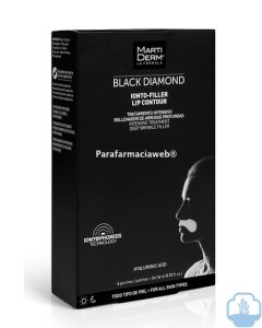 Martiderm black diamond ionto filler lip contour 4 parches