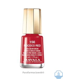 Mavala esmalte de uñas color 156 rococo red 5ml