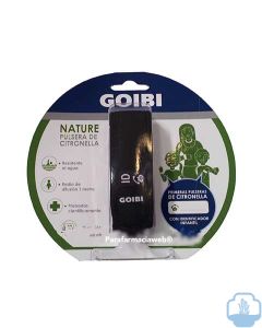 Goibi pulsera citronella nature antimosquitos negra