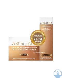 Axovital crema antiarrugas premium gold regalo serum