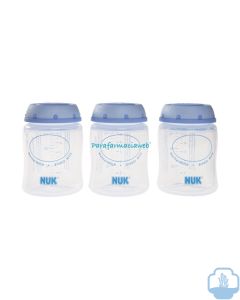 Nuk recipiente para leche materna 3 unidades