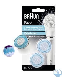 Braun face cepillos de recambio exfoliante 2 unidades