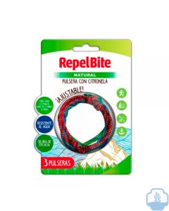  Repel bite natural pulsera cuerda citronela 3 unidades 