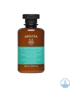 Apivita champu raices grasas puntas secas 250ml