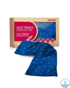 Aposan saco térmico de semillas de trigo color azul 