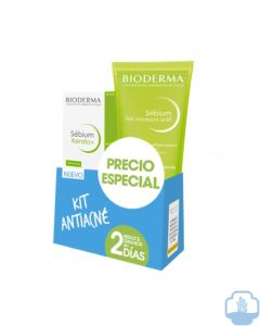 Bioderma Sebium kerato gel crema 30 ml + Sebium gel actif 200 ml 