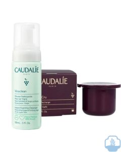 Caudalie Premier Cru crema recarga rica 50 ml + regalo Vinoclean espuma limpiadora 150ml