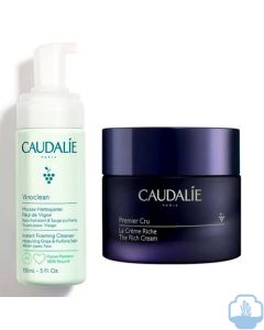 Caudalie Premier cru la crema rica 50 ml + regalo Vinoclean espuma limpiadora 150 ml 