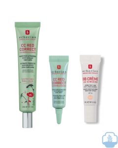 Erborian CC red correct 45 ml + regalo CC red correct 3 ml + Erborian BB nude 5 ml 