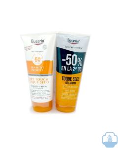 Eucerin Sun fotoprotector duplo gel crema SPF50 dry touch 2 x 200 ml