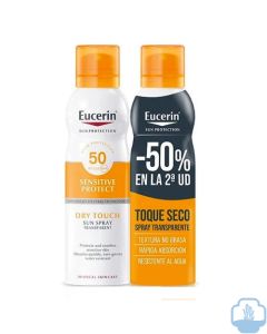 Eucerin sun spray solar toque seco spf 50 duplo 2x200ml