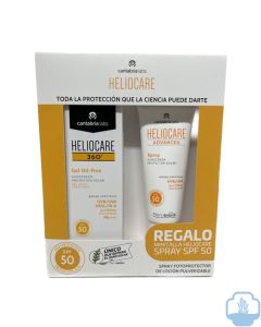 Heliocare 360º Gel oil free SPF50 50 ml + regalo Heliocare Advanced spray 75 ml 