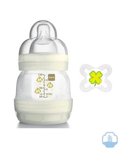 Mam biberon anticólico 130 ml + chupete start 0 meses