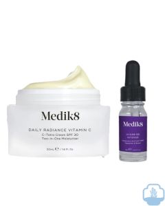 Medik8 Daily radiance Vitamina C crema spf 30 50 ml regalo Hydr8 B5 Intense serum 8 ml