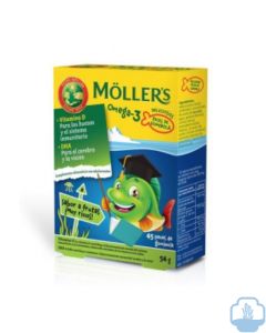 Mollers omega 3 45 peces de gominola 54 g