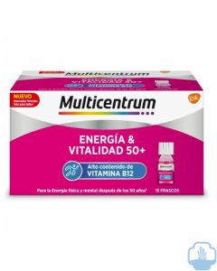 Multicentrum energía y vitalidad 50+ 15 frascos 