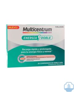 Multicentrum energia doble 20 comprimidos