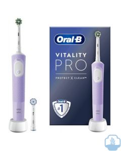 Oral B cepillo dental eléctrico vitality pro 1 lila + recambio 
