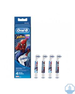 Oral B recambios cepillo eléctrico stages power Spiderman 4 unidades