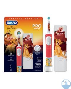 Oral B vitality pro El rey león kids +3 cepillo dental infantil + estuche de viaje 