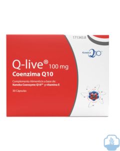 Q-live 100 mg coenzima Q10 30 cápsulas