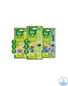 Relec pulsera con citronela Minions azul 1 unidad