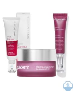 Singuladerm Xpert expresion crema mixta a grasa 50 ml  + Xpert expression contour 15 ml  regalo Peptide balm 10ml