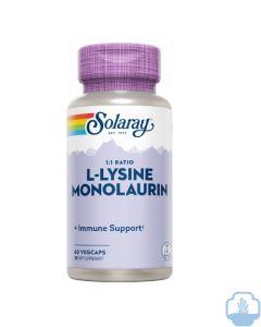 Solaray L-lysine monolaurin 60 cápsulas