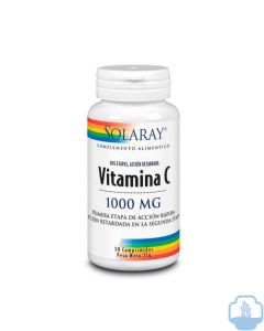 Solaray vitamina C 1000 mg 30 comprimidos 