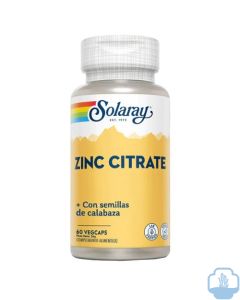 Solaray Zinc citrate 60 cápsulas