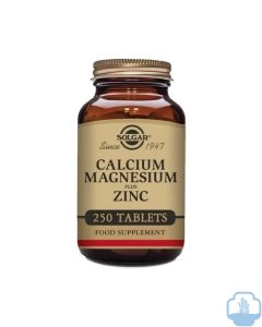 Solgar calcio+magnesio+zinc 250 comprimidos 
