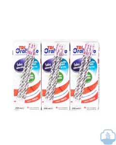 Tri oral suero fresa pack 3 brick 200 ml