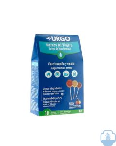 Urgo mareos del viajero 10 piruletas