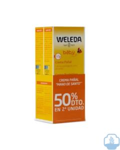 Weleda bebe crema pañal duplo 2x75 ml 50% desc 2º unidad