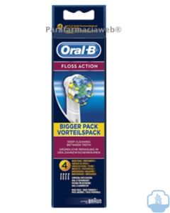 Oral b cabezal recambio cepillo electrico floss action 3 unidades