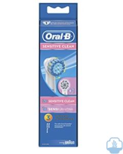 Oral b cabezal recambio cepillo electrico sensitive clean 3 unidades