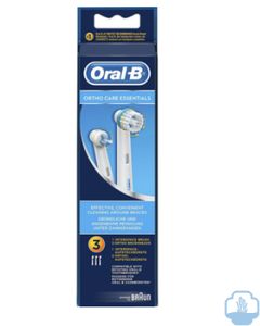 Oral b cabezal recambio cepillo electrico ortho care essential 3 unidades