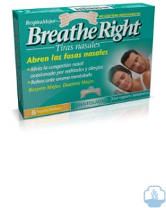 Breathe Right tiras nasales mentoladas grande 8 und