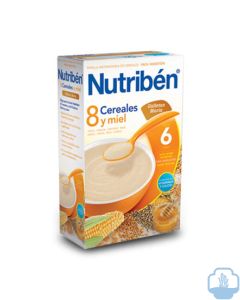Nutribén Papilla 8 Cereales y Miel Galletas María 600g