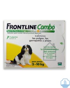 Frontline combo perros 2-10 kg 3 pipetas