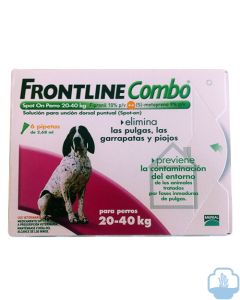 Frontline combo perros 20-40 kg 3 pipetas