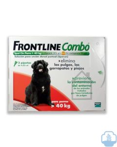 Frontline combo perros + 40 kg 3 pipetas