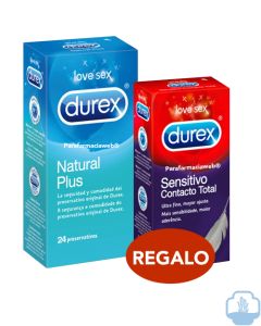 Durex preservativos natural 24 regalo 6 sensitivo