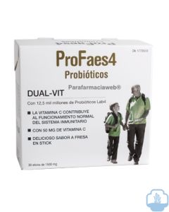 Profaes4 dual vit probiotico 30 sticks