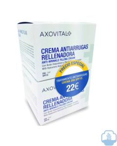 Axovital crema antiarrugas rellenadora spf 15 duplo 2 x 50 ml