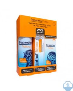Bepanthol tattoo pack gel limpiador 200 ml + pomada 100 g + crema solar protectora SPF50 50 ml 