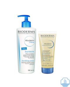 Bioderma atoderm crema hidratante corporal 500 ml + regalo atoderm aceite de ducha 100 ml