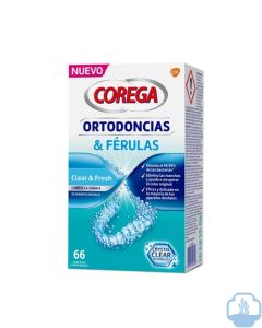 Corega 66 tabletas limpiadoras para ortodoncias y férulas